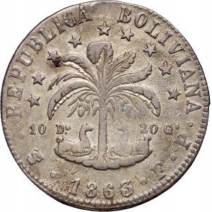 Bolivia, 8 Soles 1863, Potosi