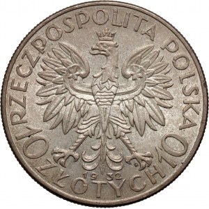 II RP, 10 złotych 1932, Warszawa, Głowa Kobiety