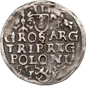 Zygmunt III Waza, trojak 1595, Poznań