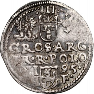 Zygmunt III Waza, trojak 1595, Olkusz