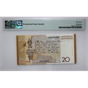 III RP, 20 złotych 2009, Juliusz Słowacki