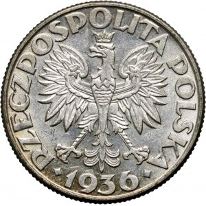 II RP, 2 złote 1936, Warszawa, Żaglowiec