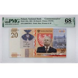 III RP 20 złotych 2021, Lech Kaczyński Warto być Polakiem