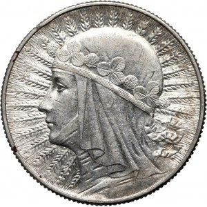 II RP, 5 złotych 1933, Warszawa, Głowa Kobiety