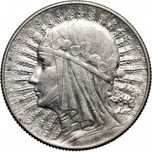 II RP, 5 złotych 1933, Warszawa, Głowa Kobiety