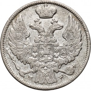 Zabór rosyjski, Mikołaj I, 15 kopiejek = 1 złoty 1839 MW, Warszawa