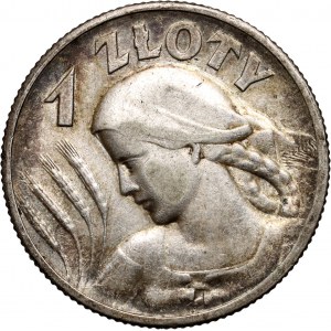 II RP, 1 złoty 1925, Londyn, Żniwiarka