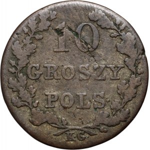 Powstanie Listopadowe, 10 groszy 1831 KG, Warszawa
