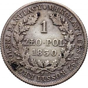 Królestwo Kongresowe, Mikołaj I, 1 złoty 1830 FH, Warszawa