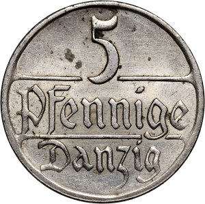 Freie Stadt Danzig, 5 fenig 1923, Berlin