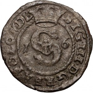 Zygmunt III Waza, szeląg 1616, Poznań, rzadszy