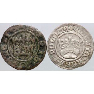 Polska królewska, zestaw półgroszy, Kraków, (2 sztuki)