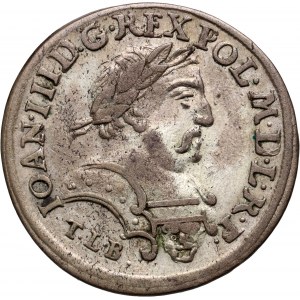 Jan III Sobieski, szóstak 1680 TLB, Kraków, błędna cyfra nominału