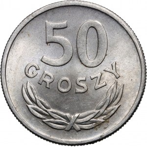 PRL, 50 groszy 1949, aluminium