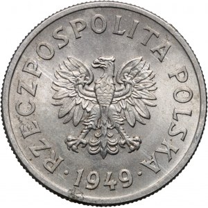 PRL, 50 groszy 1949, aluminium