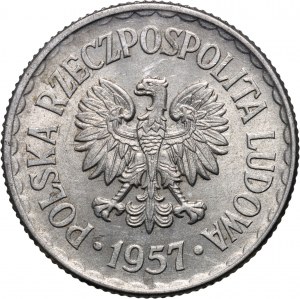 PRL, 1 zl. 1957, vzácný