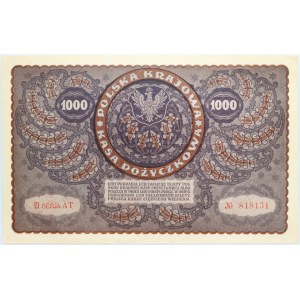 II RP, 1000 marek polskich 23.08.1919, III SERJA AT