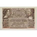 Banknotes of the German occupation authorities, Darlehnskasse Ost, 100 marks 4.04.1918, Kaunas