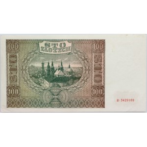 Generalne Gubernatorstwo, 100 złotych 1.08.1941, seria D