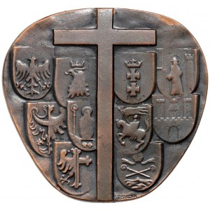 PRL, medal z 1972 roku, poświęcony ustanowieniu polskich diecezji katolickich na Ziemiach Odzyskanych