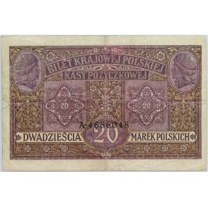 Generalne Gubernatorstwo, 20 marek polskich 9.12.1916, jenerał, seria A