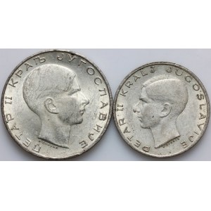 Yugoslavia, Peter II, set of coins from 1938, (2 pieces)