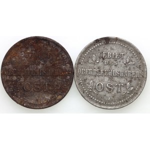 OST, zestaw monet 3 kopiejki 1916, (2 sztuki)