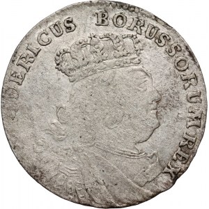 Prusy, Fryderyk II, szóstak 1756 E, Królewiec, naśladownictwo pruskie szóstaka koronnego Augusta III