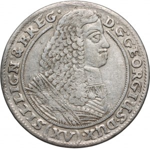 Śląsk, Księstwo Brzesko-Legnicko-Wołowskie, Jerzy III Brzeski, 15 krajcarów 1662, Brzeg