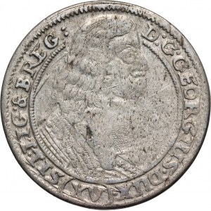 Śląsk, Księstwo Brzesko-Legnicko-Wołowskie, Jerzy III Brzeski, 15 krajcarów 1663, Brzeg