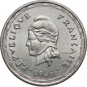 New Hebrides, Vanuatu, 100 Francs 1966
