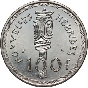 New Hebrides, Vanuatu, 100 Francs 1966