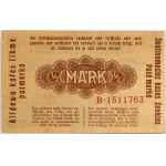 Banknotes of the German occupation authorities, Darlehnskasse Ost, 1/2 mark 4.04.1918, Kaunas, series B