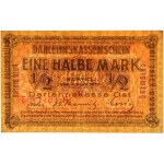 Banknoty niemieckich władz okupacyjnych, Darlehnskasse Ost, 1/2 marki 4.04.1918, Kowno, seria B