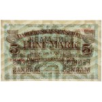 Banknoty niemieckich władz okupacyjnych, Darlehnskasse Ost, 5 marek 4.04.1918, Kowno, seria A
