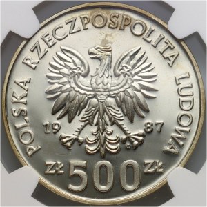 PRL, 500 złotych 1987, Kazimierz III Wielki