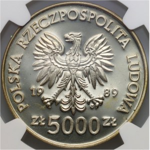 PRL, 5000 złotych 1989, Ratujemy Zabytki Torunia