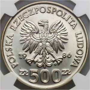 PRL, 500 złotych 1986, XIII Mistrzostwa Świata w Piłce Nożnej - Meksyk 86