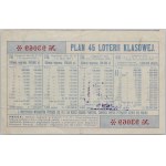 II RP, Lviv, Class Lottery - 45th edition, 1/5th of a third class ticket for drawing on 17 and 18.08.1939, series E