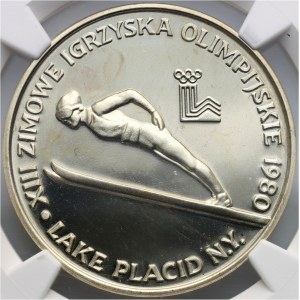 PRL, 200 złotych 1980, Olimpiada Lake Placid-Skoki Narciarskie