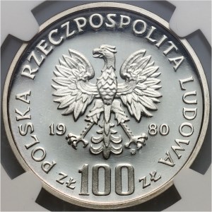 PRL, 100 złotych 1980, Ochrona Środowiska-Głuszec