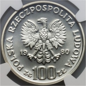 PRL, 100 złotych 1980, Jan Kochanowski