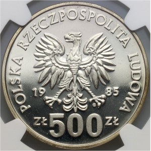 PRL, 500 złotych 1985, 40. lecie Organizacji Narodów Zjednoczonych