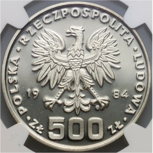 PRL, 500 złotych 1984, Ochrona Środowiska-Łabędź