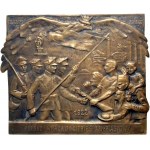 Second Republic, 1922 plaque, Poland! Piast Silesia Returns to You, Jan Maleta