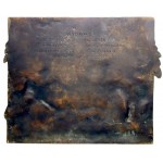 Second Republic, 1922 plaque, Poland! Piast Silesia Returns to You, Jan Maleta