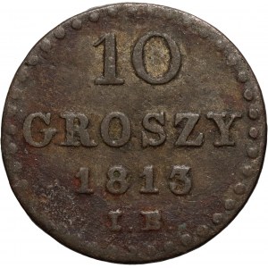 Księstwo Warszawskie, Fryderyk August I, 10 groszy 1813 IB, Warszawa
