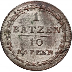 Switzerland, Lucerne, Batzen (10 Rappen) 1813