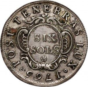 Švýcarsko, Ženeva, 6 soli 1765