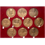 Third Republic, set of 10 TWO medals, outstanding leaders and commanders part 3